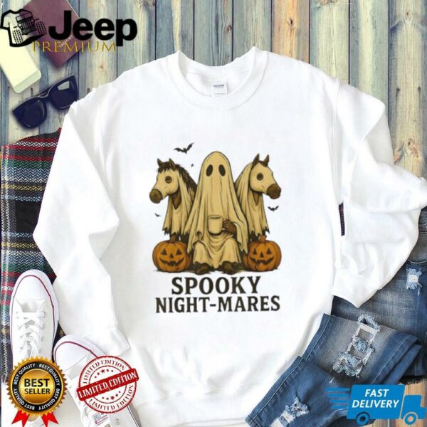 Spooky Night Mares Funny Ghost Horse Halloween shirt