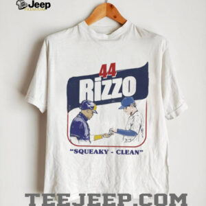 Squeaky Clean Anthony Rizzo 44 Chicago Cubs baseball shirt