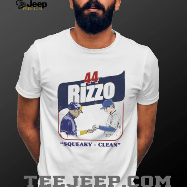 Squeaky Clean Anthony Rizzo 44 Chicago Cubs baseball shirt