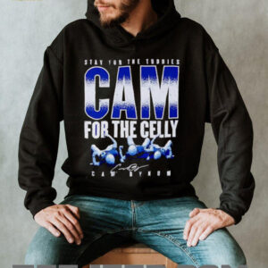 Stay for the Tuddies Cam for the Celly Bynum football player graphic shirt