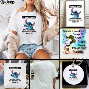 Stitch 12 moods 1 body spin the wheel and see which one shows up t shirt