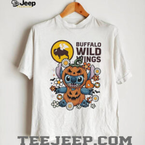 Stitch Halloween with Buffalo Wild Wings logo shirt