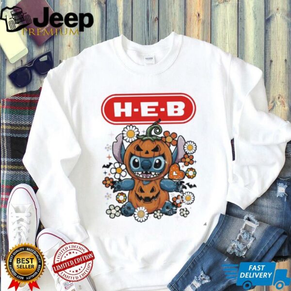 Stitch Halloween with HEB logo shirt
