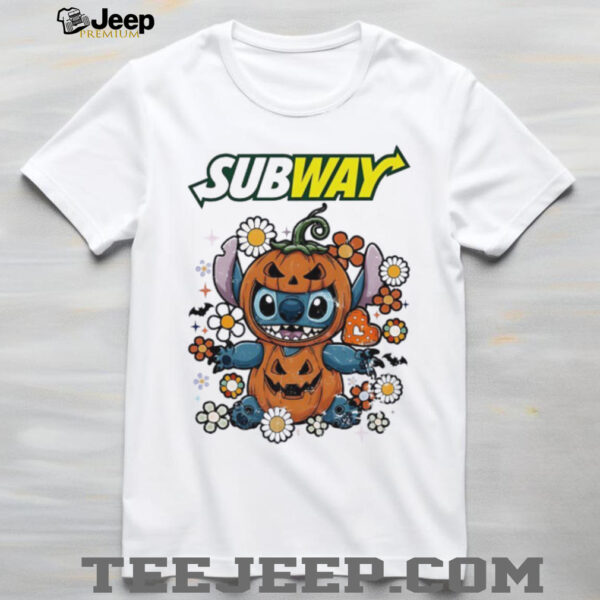 Stitch Halloween with Subway logo shirt