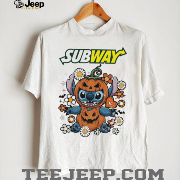 Stitch Halloween with Subway logo shirt