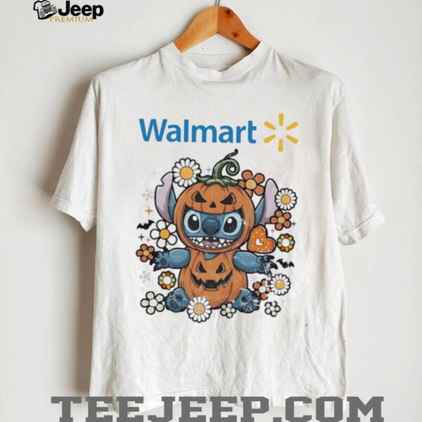 Stitch Halloween with Walmart logo shirt