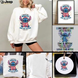 Stitch I opened my mouth and my father came out t shirt
