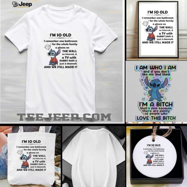 Stitch Ive been gooder Ive been badder many times thinner lots of times thinner lots of times fatter t shirt