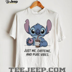 Stitch just me caffeine and pure vibes shirt