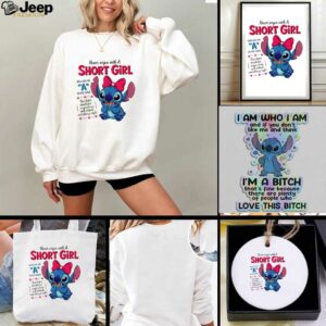 Stitch never argue with a short girl who has an a in her name that letter stands for anger issues t shirt