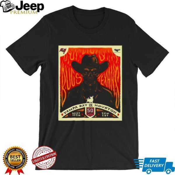 Tampa Bay Buccaneers Vs Houston Texans Nfl 2025 Gameday Skull T shirt