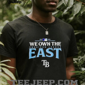 Tampa Bay Rays we own the American league East 2025 MLB division champions shirt
