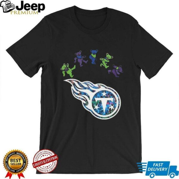 Tennessee Titans x Grateful Dead night 2025 bears logo shirt