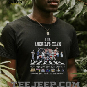 The America’s Team Abbey Road thank you for the memories signatures shirt