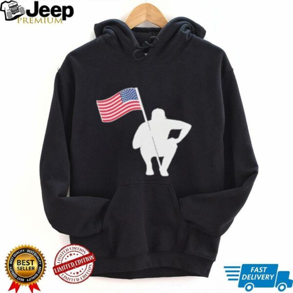 The Caddie Network America Lightweight USA Flag Shirt