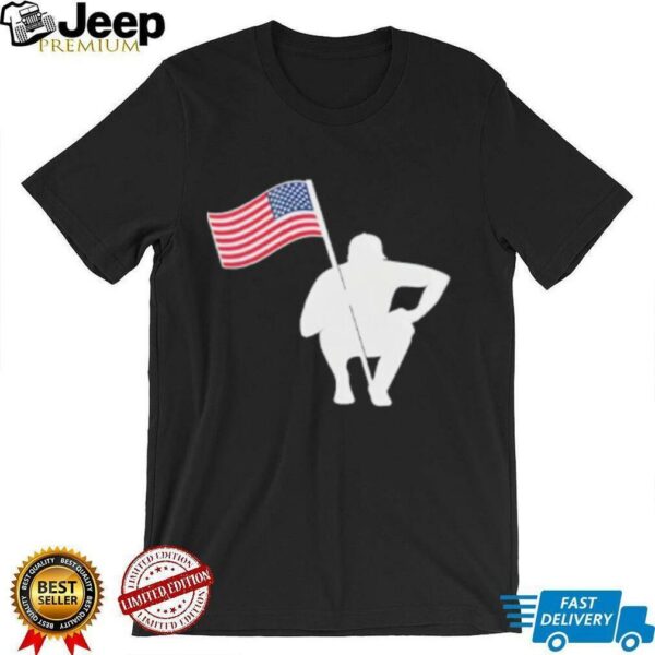 The Caddie Network America Lightweight USA Flag Shirt