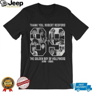 The Golden Boy of Hollywood Robert Redford thank you signature...