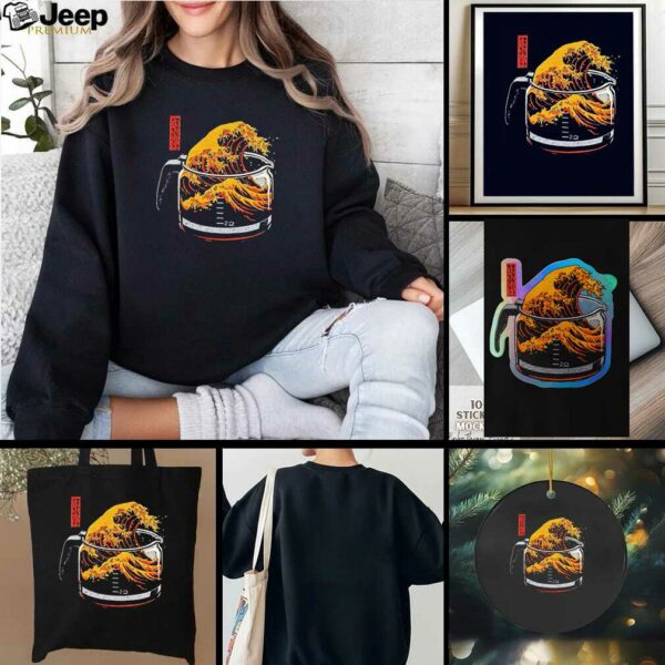 The Great Wave of Coffee shirt