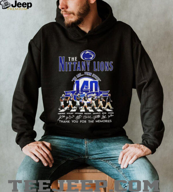 The Nittany Lions we are Penn State thank you for the memories signature shirt