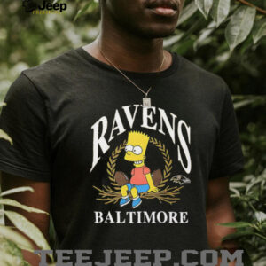 The Simpsons Bart x Baltimore Ravens shirt