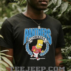 The Simpsons Bart x Carolina Panthers shirt