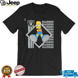 The Simpsons Bart x Las Vegas Raiders shirt