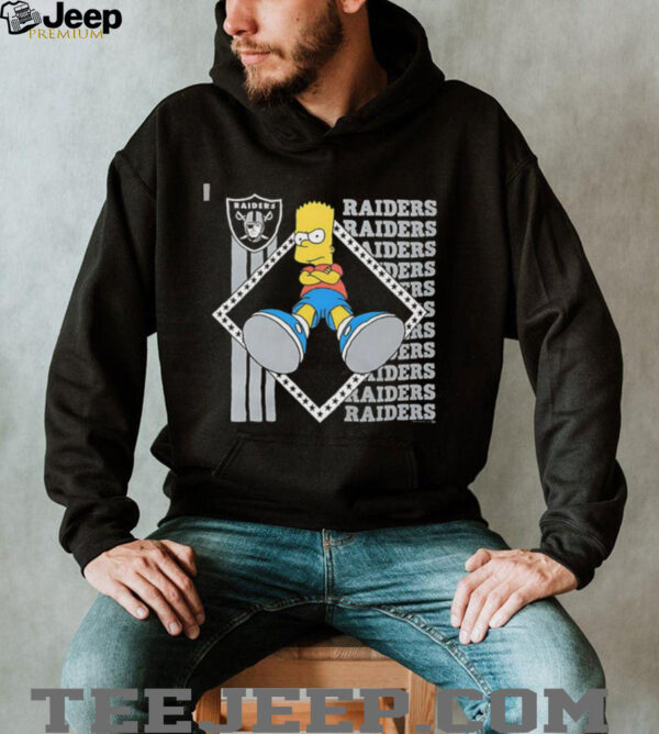The Simpsons Bart x Las Vegas Raiders shirt