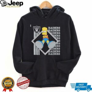 The Simpsons Bart x Las Vegas Raiders shirt