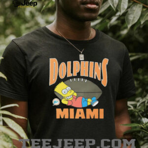 The Simpsons Bart x Miami Dolphins shirt