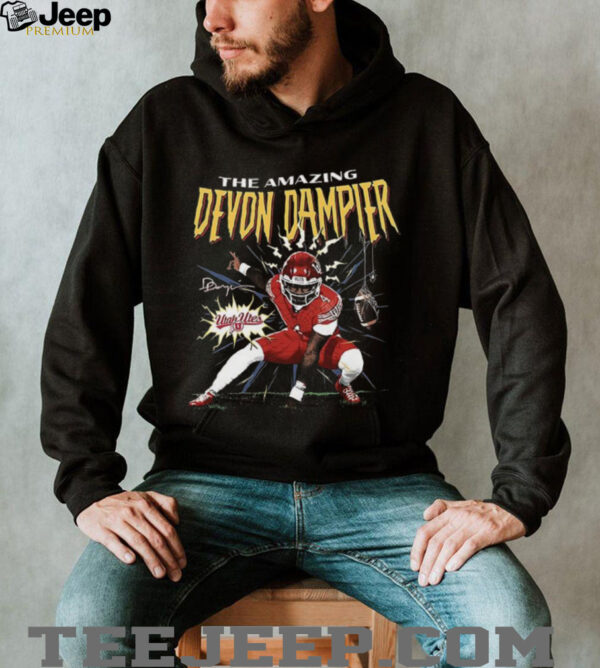 The amazing Devon Dampier Utah Utes graphic shirt