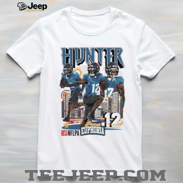 Travis Hunter 12 Jacksonville Jaguars NFLPA player graphic shirt