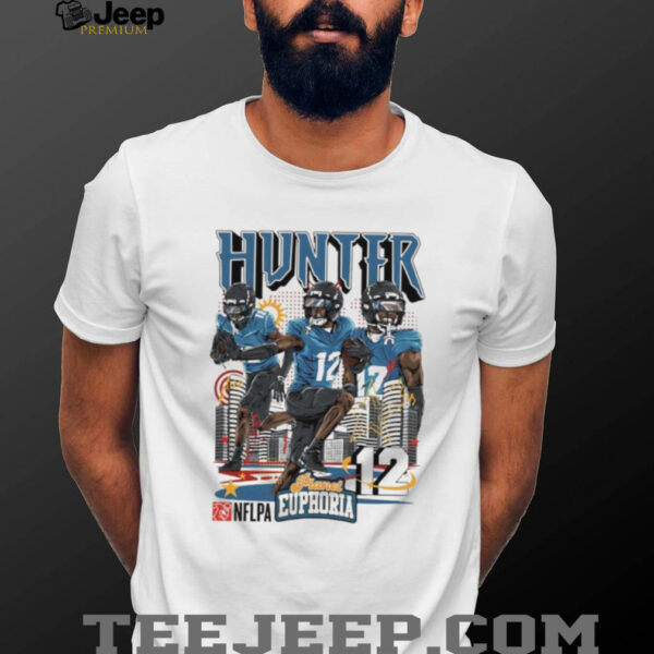 Travis Hunter 12 Jacksonville Jaguars NFLPA player graphic shirt