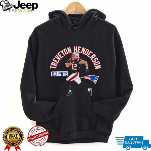 Treveyon Henderson 32 Go Pats New England Patriots player shirt