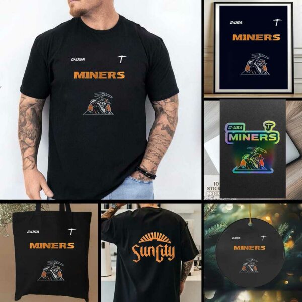 UTEP Miners Sun City logo shirt