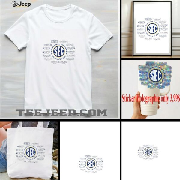 University of Arkansas SEC Stadiums T shirt