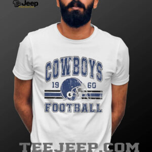 Vintage 90s Style Dallas Cowboys Football helmet 1960 shirt