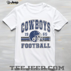 Vintage 90s Style Dallas Cowboys Football helmet 1960 shirt