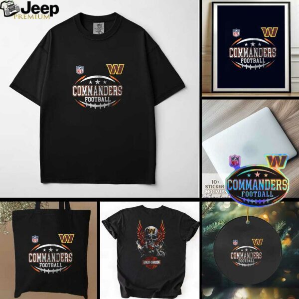 Washington Commanders NFL Harley Davidson motorcycle shirt