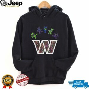 Washington Commanders x Grateful Dead night 2025 bears logo shirt