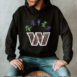 Washington Commanders x Grateful Dead night 2025 bears logo shirt