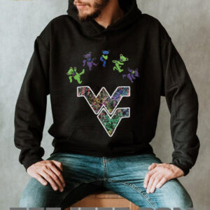 West Virginia Mountaineers x Grateful Dead night 2025 bears logo shirt