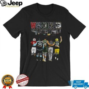 Wisconsin Sports team Skyline Jones Gravel Yelich Rodgers signature shirt
