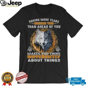 Wolf having more years behind you than ahead of you...