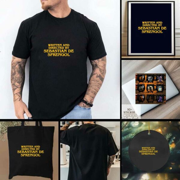 Written and directed by sebastian de sprengol shirt