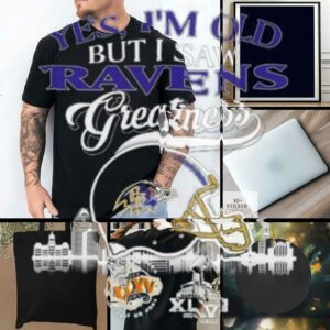 Yes, I’m Old But I Saw Baltimore Ravens Greatness Helmet...