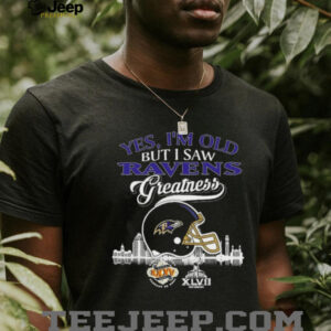 Yes, I’m Old But I Saw Baltimore Ravens Greatness Helmet T shirt