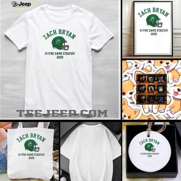 Zach Bryan X Notre Dame Fighting Irish stadium 2025 shirt