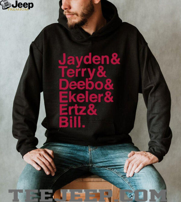ayden & Terry & Deebo & Ekeler & Ertz & Bill football player names list shirt