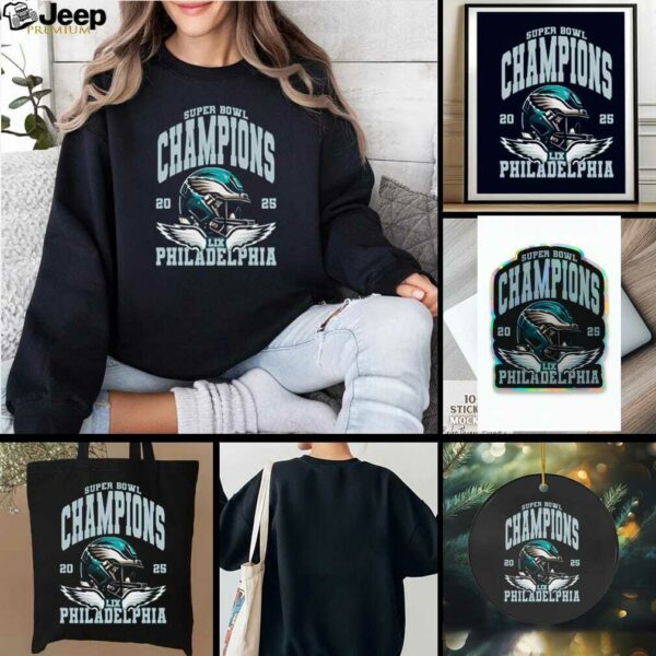 intage Philadelphia Eagles Super Bowl LIX Champions 2025 Shirt
