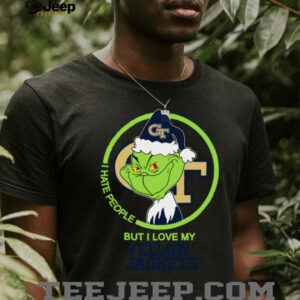 Grinch I Hate People But I Love My Yellow Jackets Shirt White